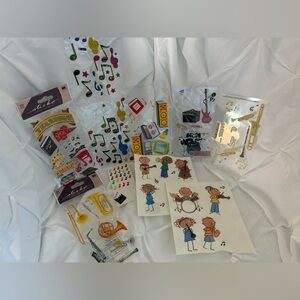 Music / Band Scrapbook Stickers